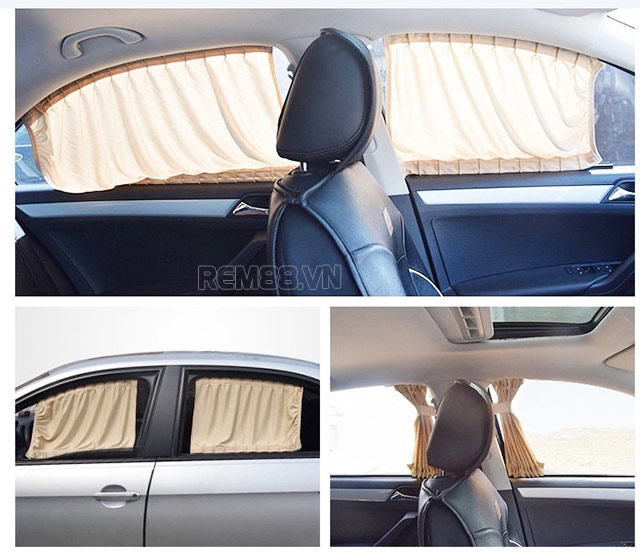 Rèm cửa ô tô với khả năng chống nắng, cách nhiệt được sử dụng khá phổ biến