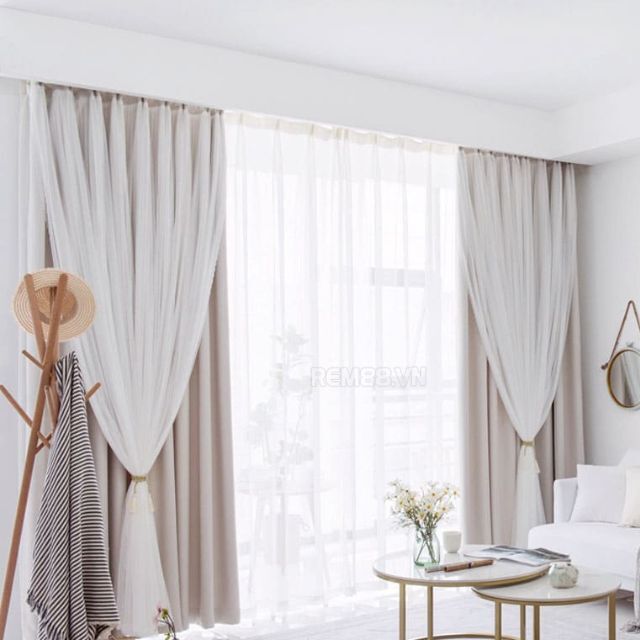 Rèm cửa trắng thích hợp với nhiều phong cách thiết kế